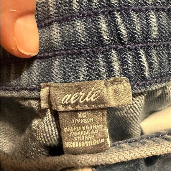 Aerie Pull on Drawstring Denim Shorts size XS - Picture 6 of 6